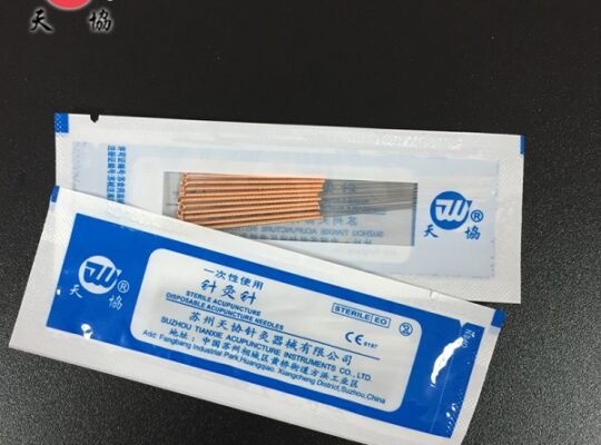 Ace acupunctura cu maner din cupru Tianxie (cod A05)